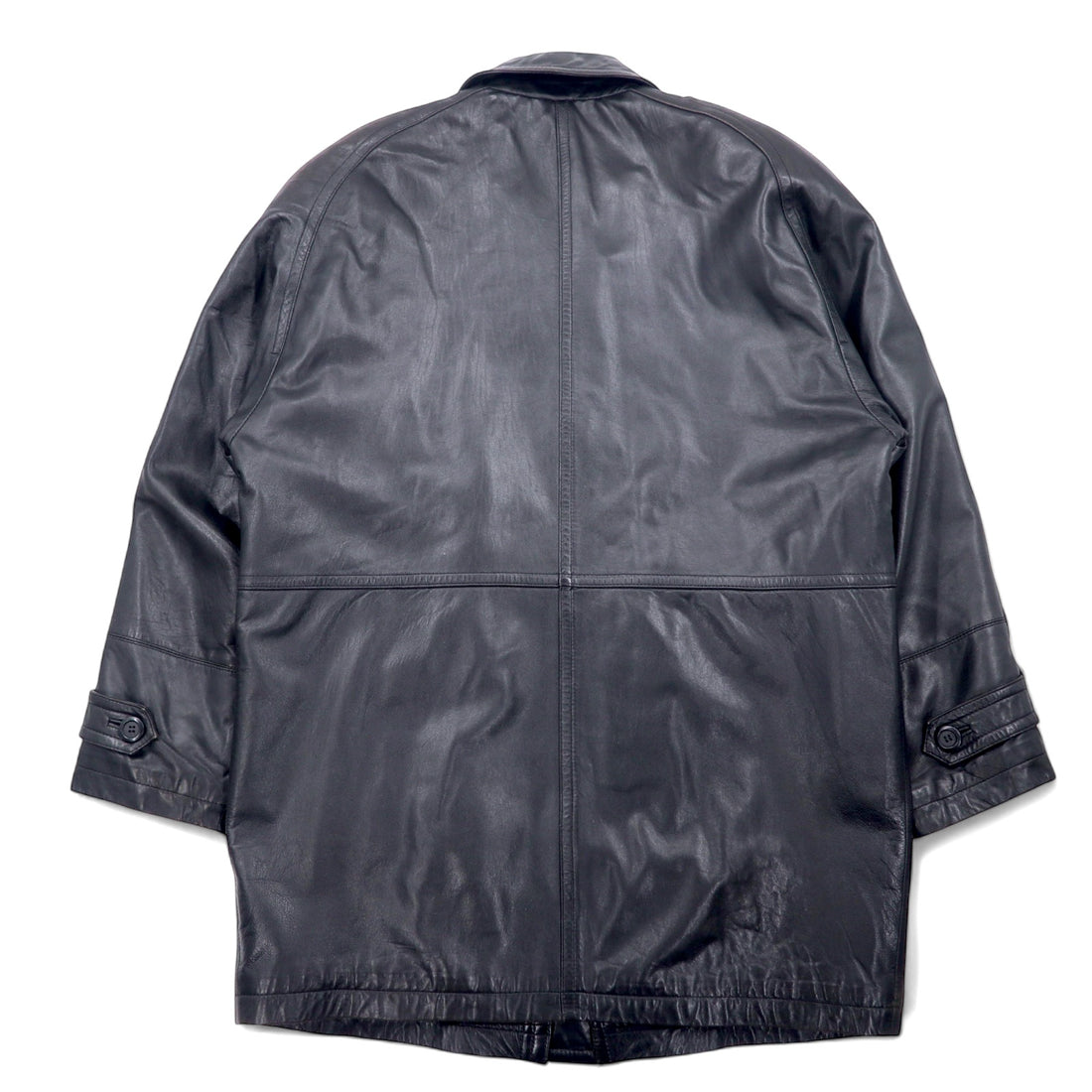 Wind Armour 90s Lamb Leather Car Coat, XL, Black, Sheepskin