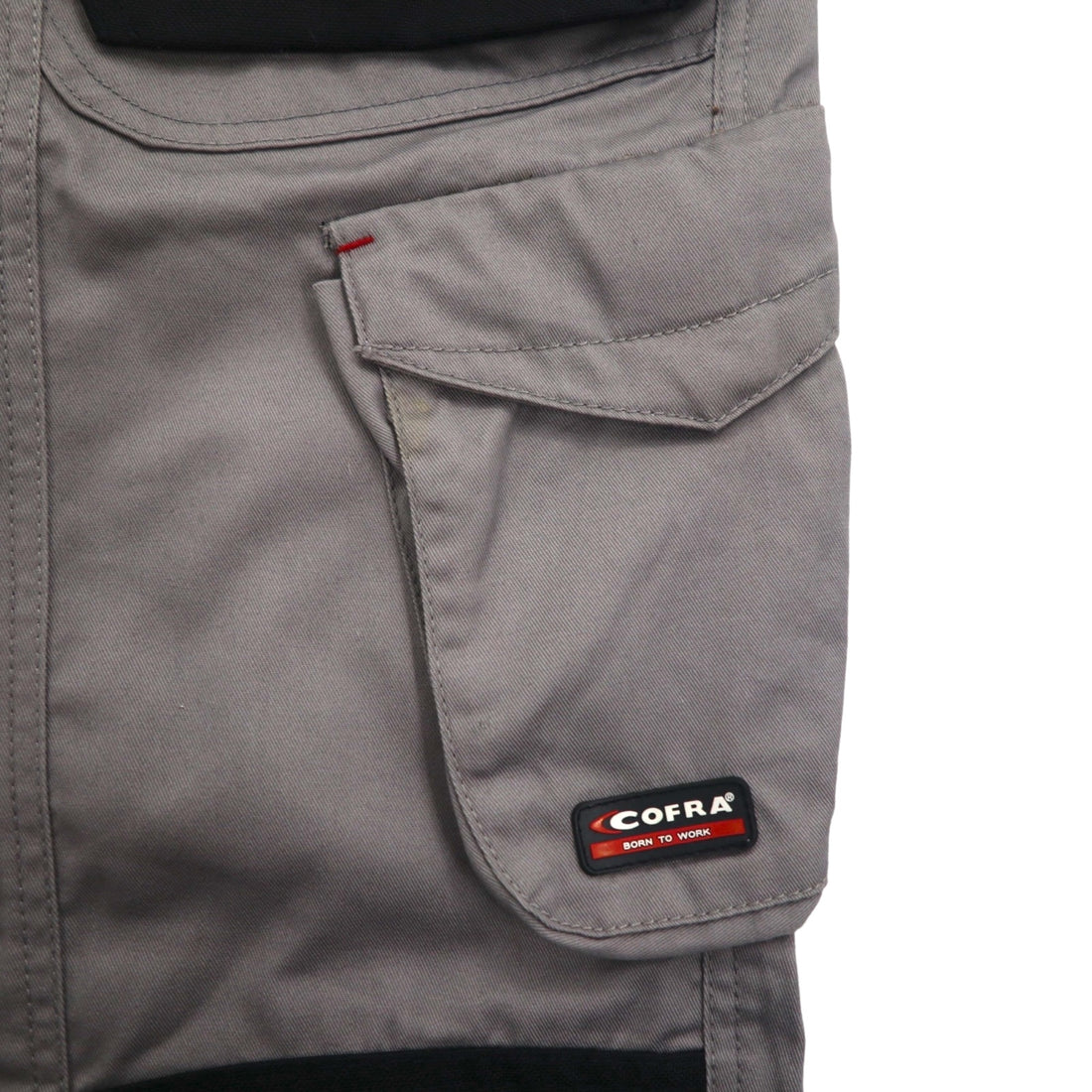 COFRA Eurowork Double Knee Utility Cargo Pants Work Pants M Grey Cotton Polyester