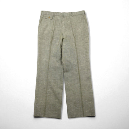 Vintage 90s Linen Suit TENGEN NEO PRETA 90年代 リネン混 2B サマースーツ セットアップ M ベージュ 麻 ペイズリー柄 裏地 ワイド