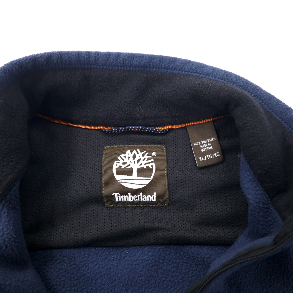 Timberland Full Zip Fleece Jacket XL Navy Polyester