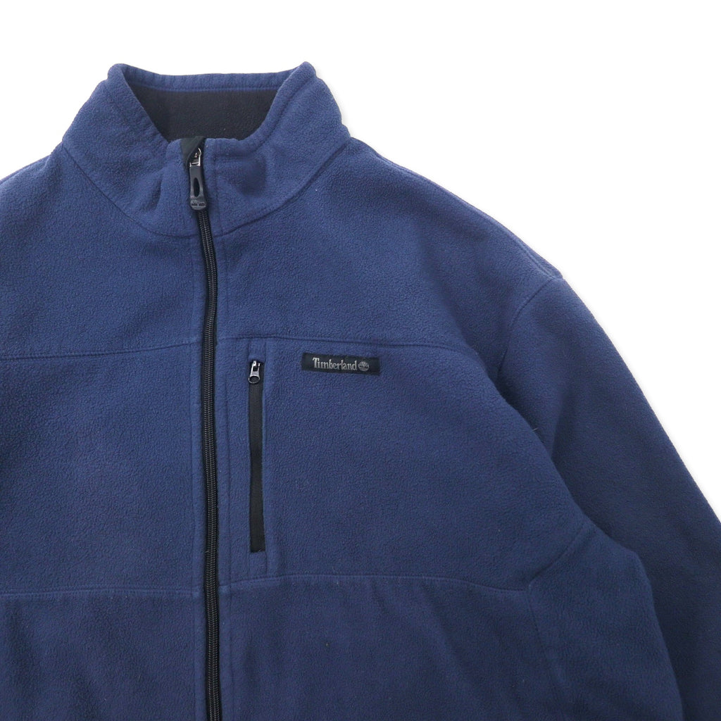 Timberland Full Zip Fleece Jacket XL Navy Polyester