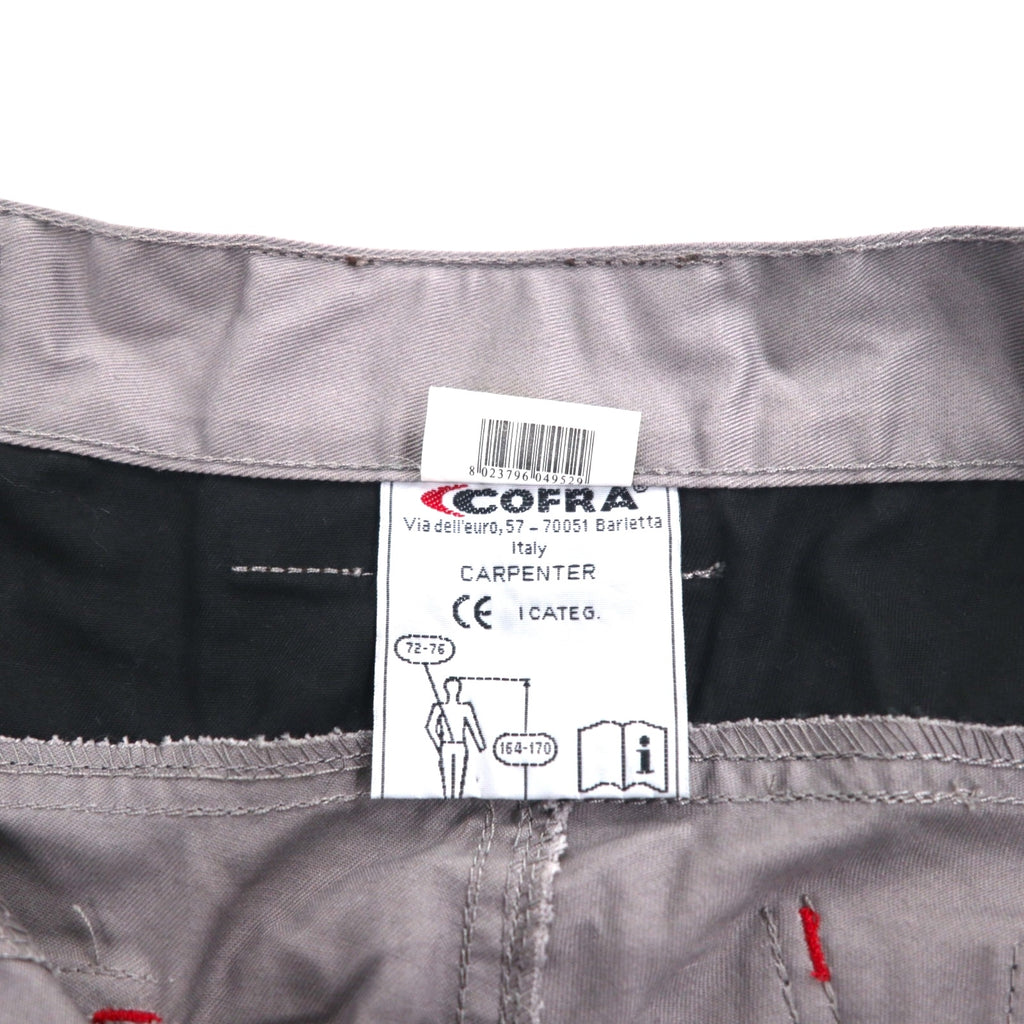 COFRA Eurowork Double Knee Utility Cargo Pants Work Pants M Grey Cotton Polyester