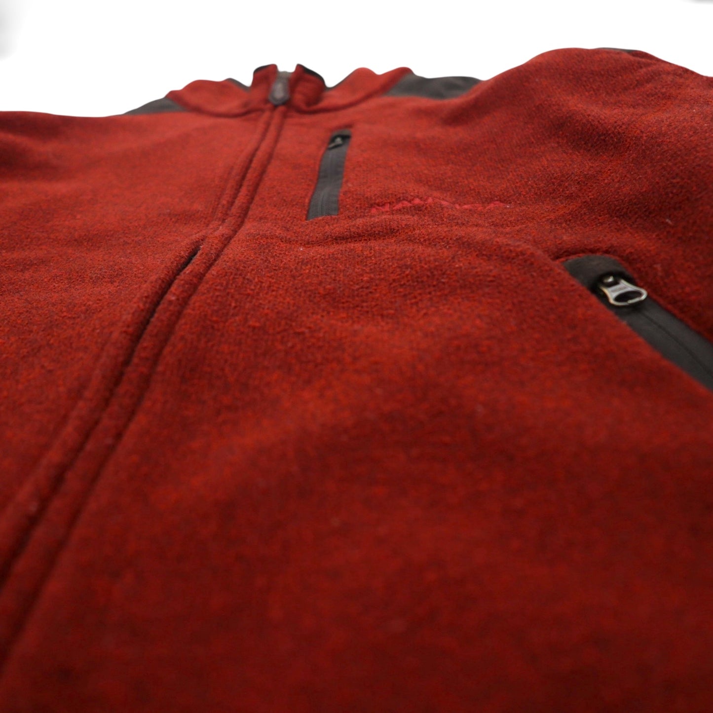 NAUTICA フルジップ フリースジャケット L レッド OUTERLITE SERIES ダブルジップ NAUTEX