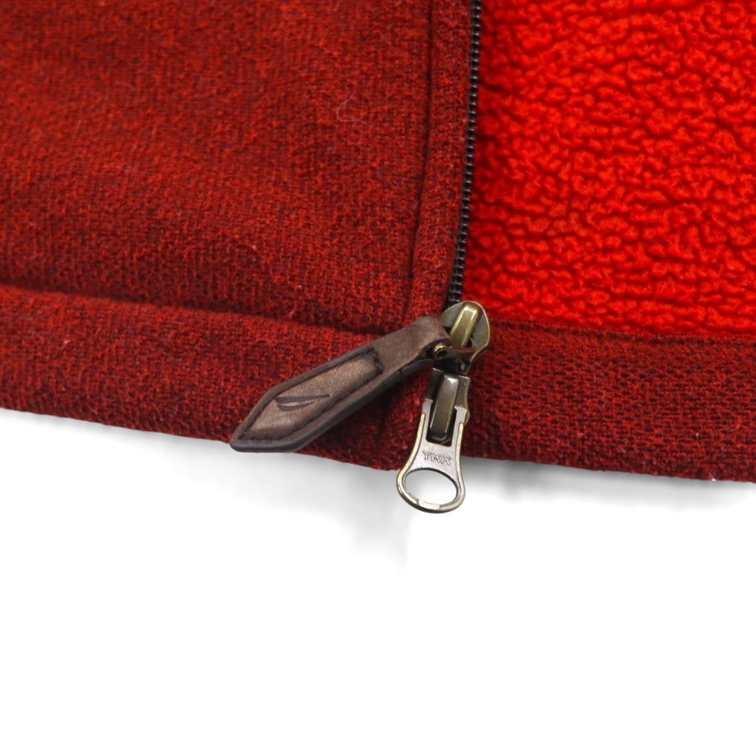 NAUTICA Full Zip Fleece Jacket L Red OUTERLITE SERIES Double NAUTEX
