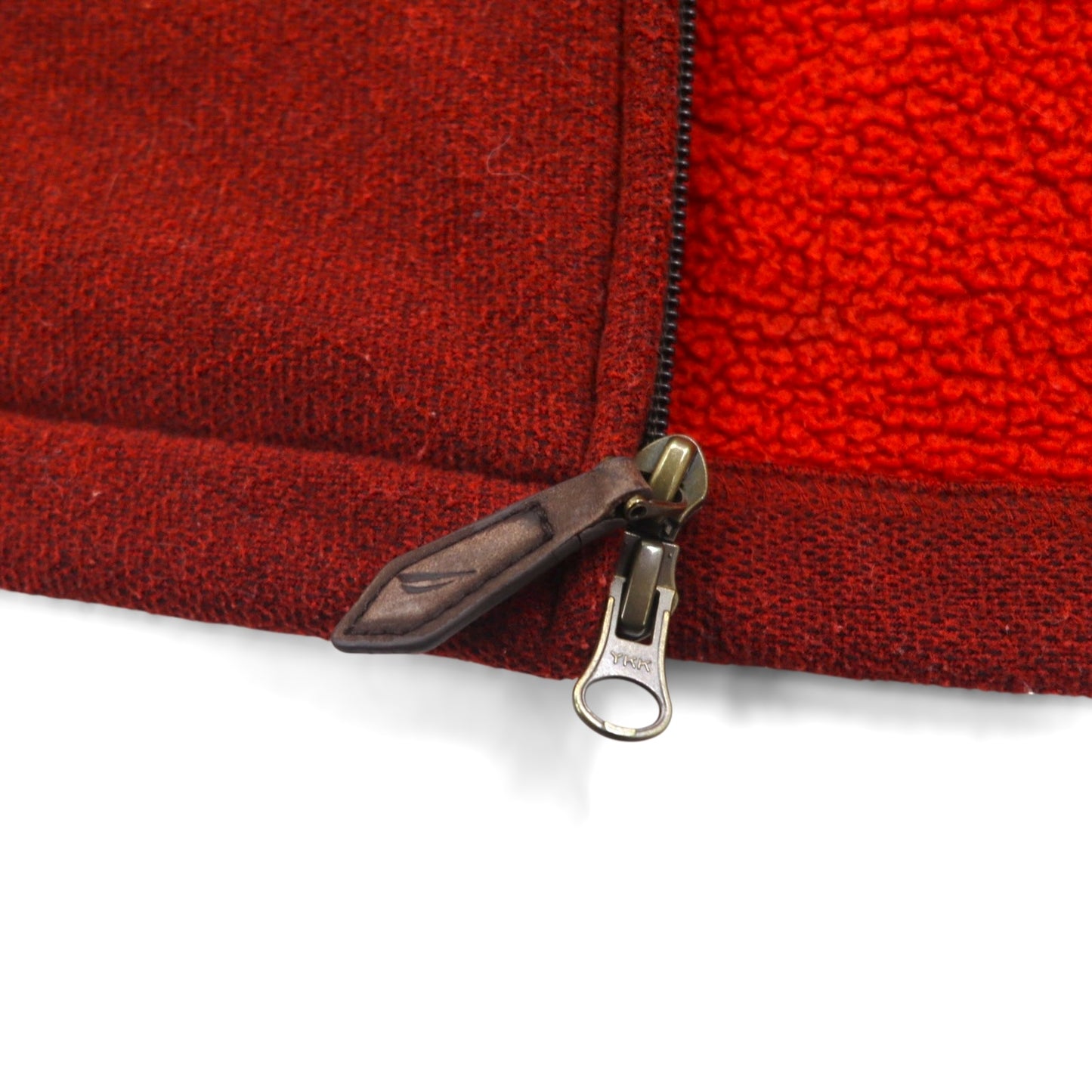 NAUTICA フルジップ フリースジャケット L レッド OUTERLITE SERIES ダブルジップ NAUTEX