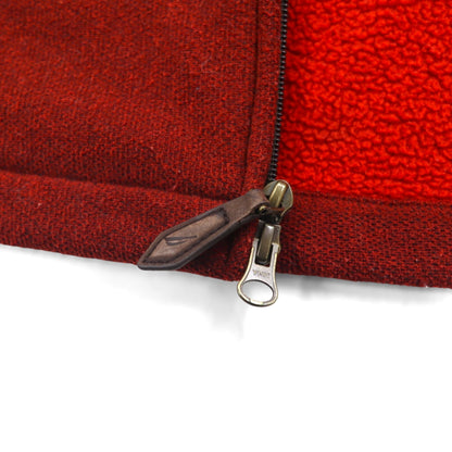 NAUTICA フルジップ フリースジャケット L レッド OUTERLITE SERIES ダブルジップ NAUTEX