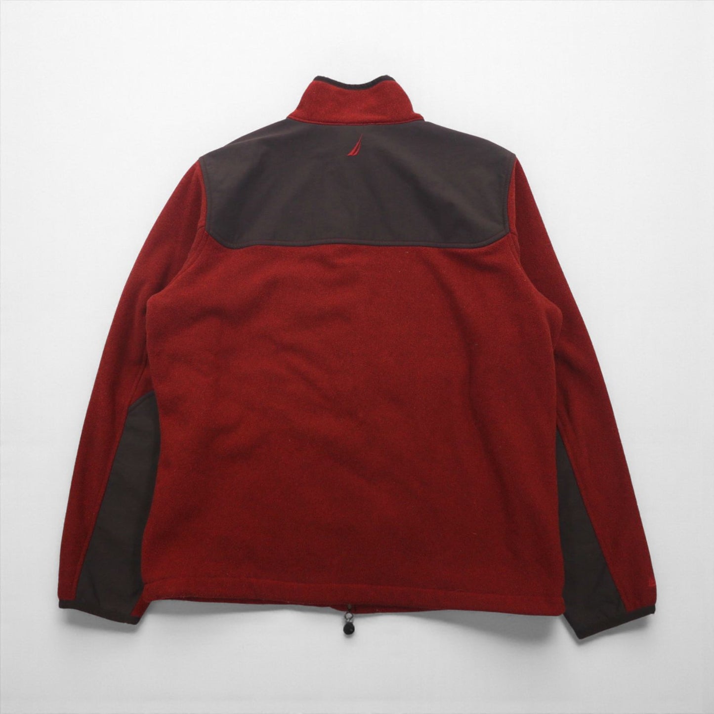 NAUTICA フルジップ フリースジャケット L レッド OUTERLITE SERIES ダブルジップ NAUTEX