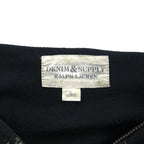 DENIM &amp; SUPPLY RALPH LAUREN Indian Print Full Zip Hoodie S Black Cotton