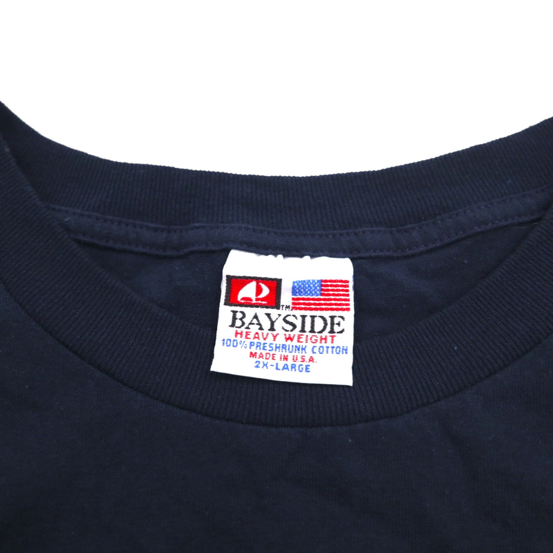 USA製 BAYSIDE ヘビーウェイト カレッジプリント Tシャツ 2XL ブラック MICHIGAN ミシガン