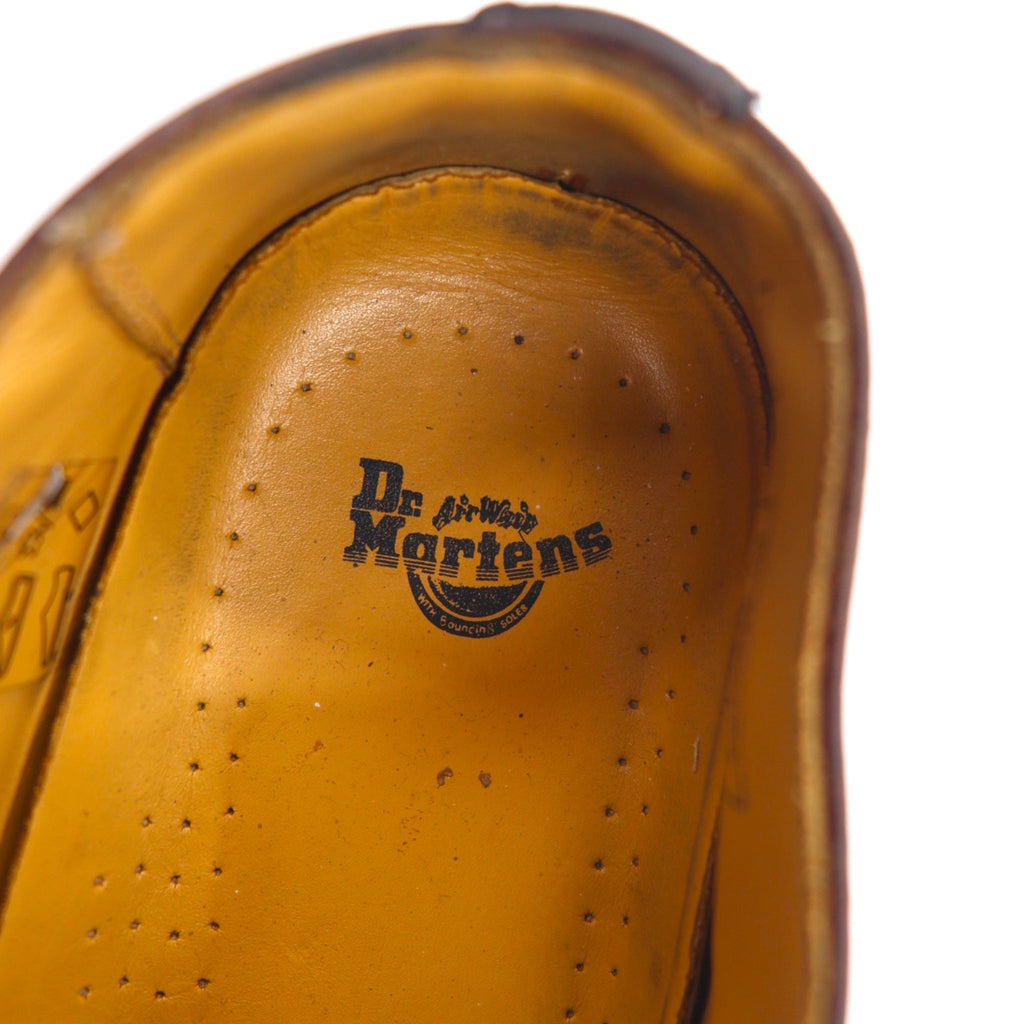 Dr. Martens Full Brogue Wingtip Dress Shoes 29cm Brown Leather Medallion 3989