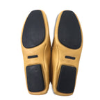 GUCCI ドライビングシューズ 23cm ベージュ レザー シボ革 110101 イタリア製