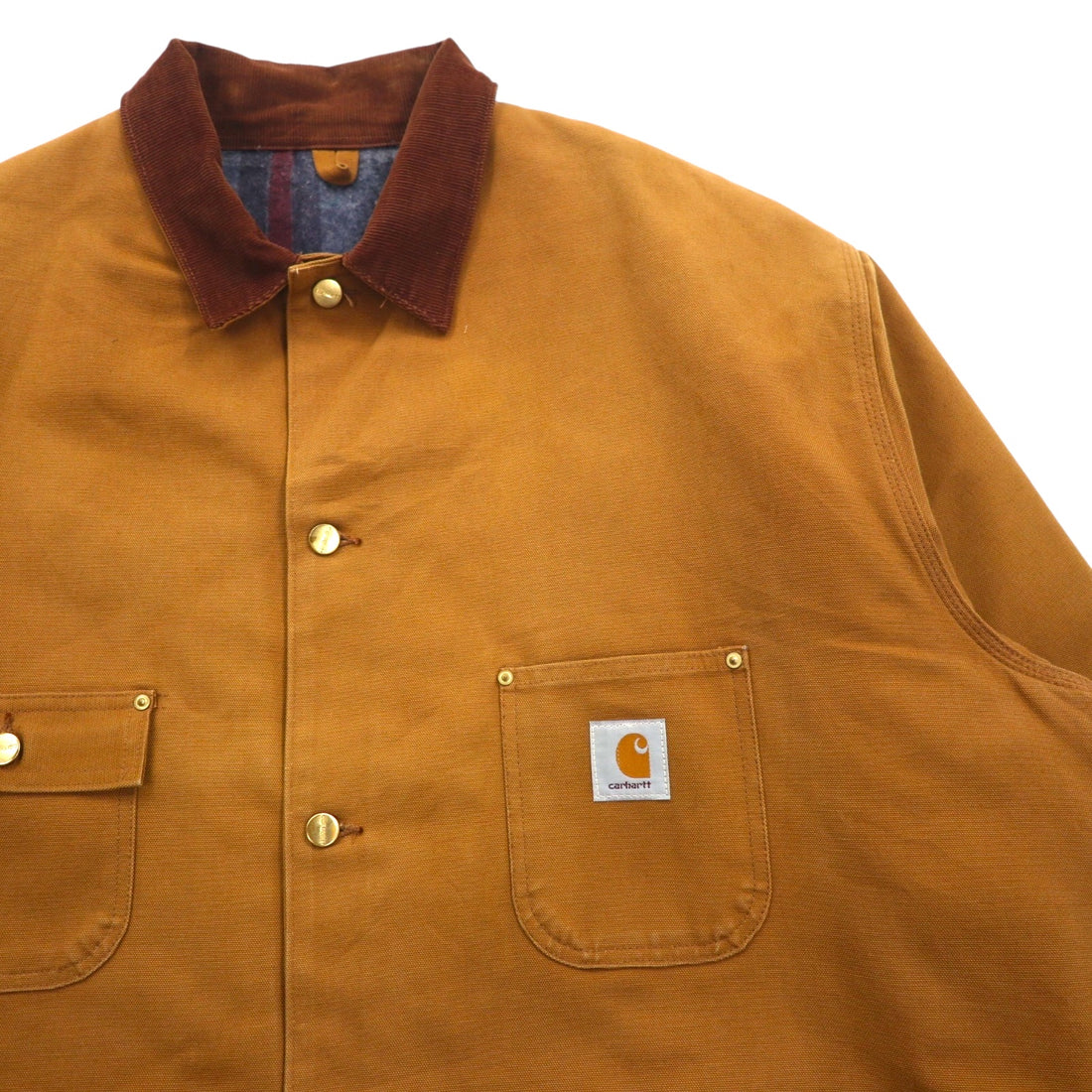 Carhartt Michigan Duck Chore Coat/Coverall, 2XL, Camel, Blanket Liner, Corduroy Collar, Oversized