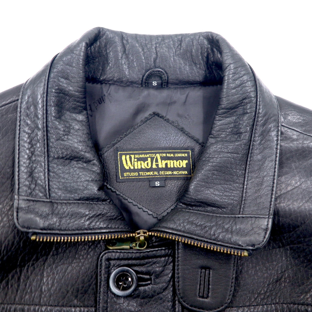 Wind Armour Deerskin British Leather Car Coat, Large, Black, Deerskin