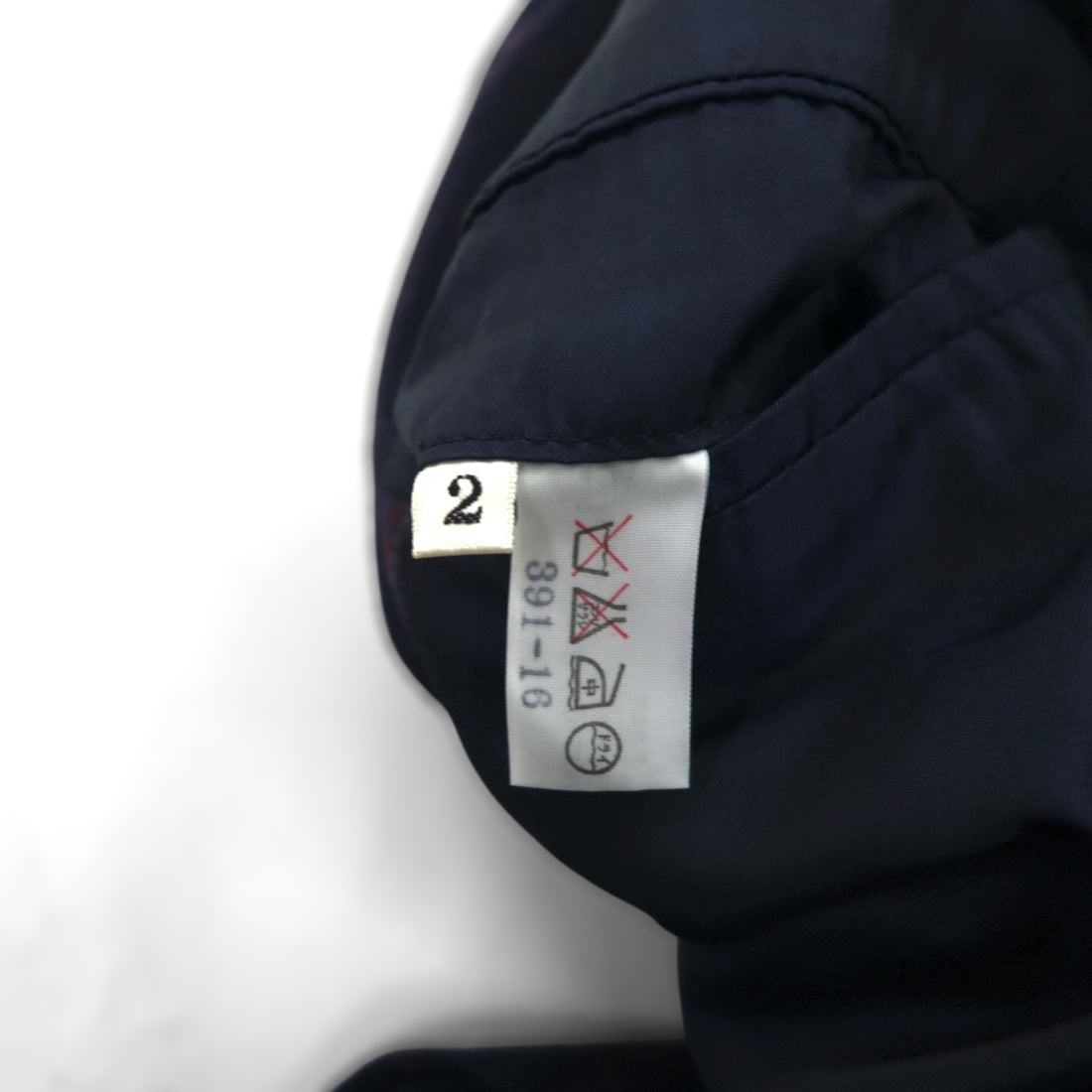 TAKEO KIKUCHI 90s Double Breasted Leather Tailored Jacket, Size M, Navy Stripe Wool, AFTER WORKS
