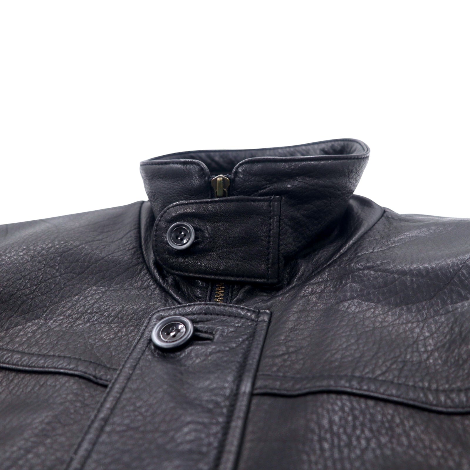 Wind Armour Deerskin British Leather Car Coat, Large, Black, Deerskin