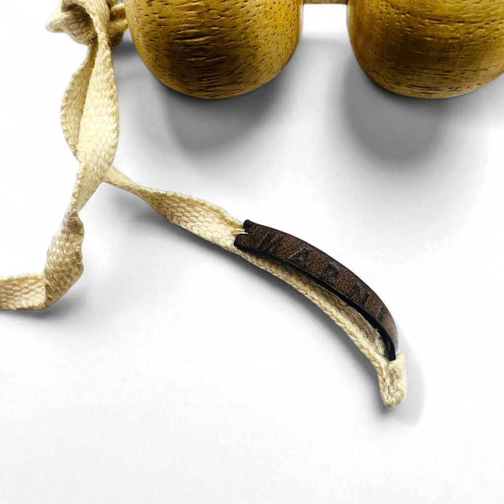 MARNI ウッド ブレスレット 数珠 木製