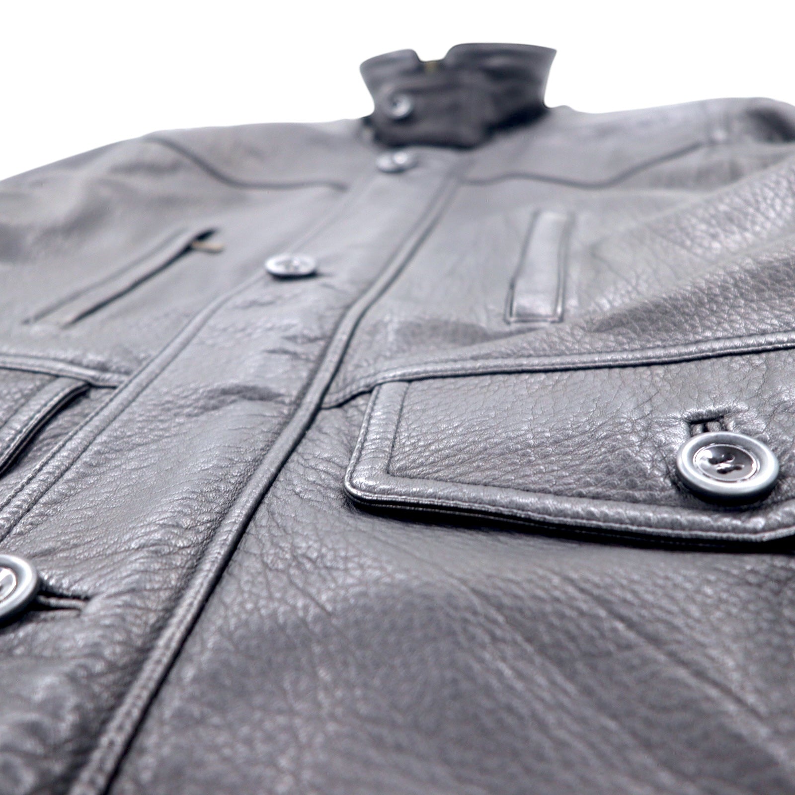 Wind Armour Deerskin British Leather Car Coat, Large, Black, Deerskin