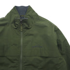 Eddie Bauer Fleece-Lined Padded Nylon Jacket Blouson Medium Khaki Thermore