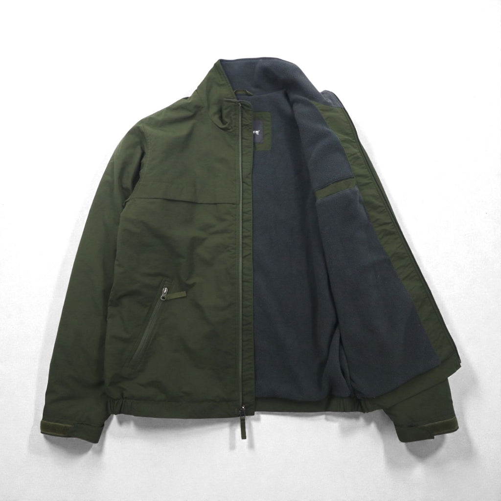 Eddie Bauer Fleece-Lined Padded Nylon Jacket Blouson Medium Khaki Thermore