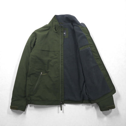 Eddie Bauer フリースライニング 中綿 ナイロンジャケット ブルゾン M カーキ Thermore