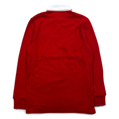 TOMMY HILFIGER ラガーシャツ M レッド コットン ロゴ刺繍 MW0MW06611