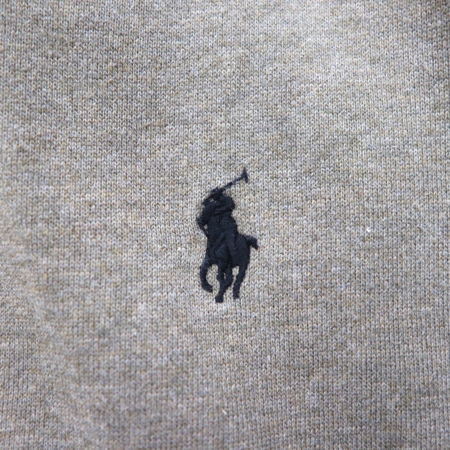 POLO RALPH LAUREN リバースウィーブ フルジップパーカー XL グレー カーキ スモールポニー刺繍