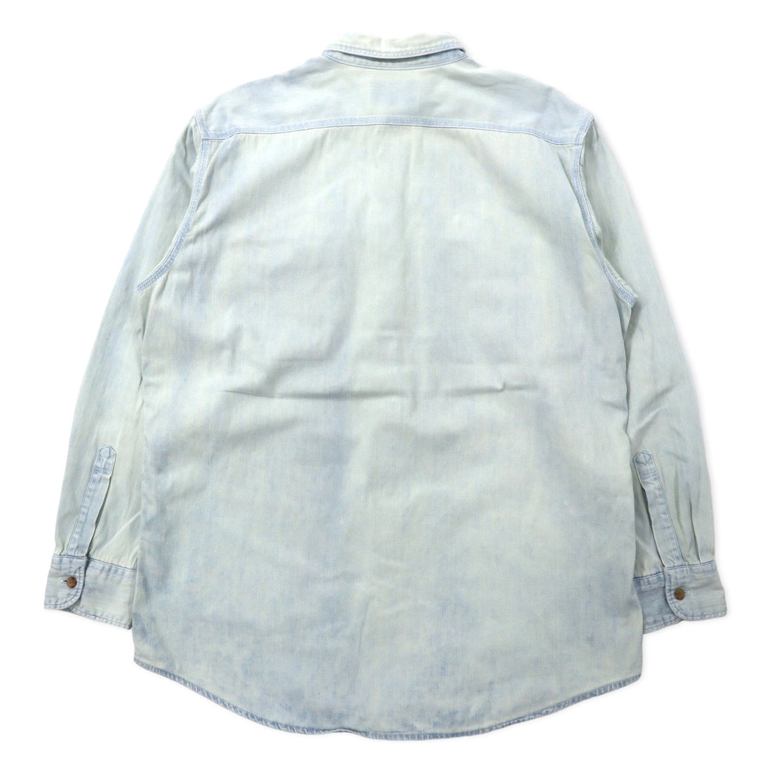 Levi's 90s Ice Wash Denim Shirt, Large, Blue, Cotton, Orange Tab