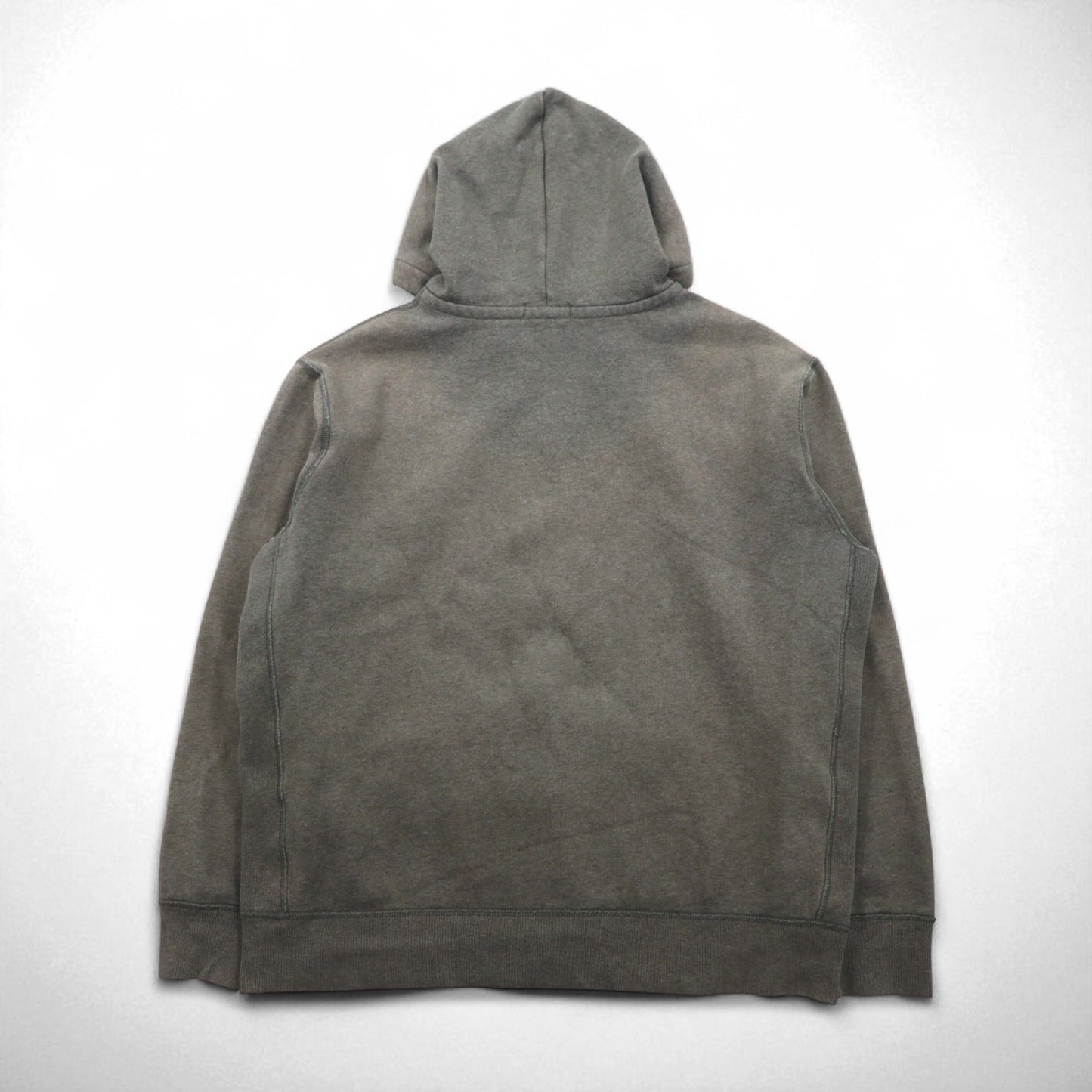 POLO RALPH LAUREN リバースウィーブ フルジップパーカー XL グレー カーキ スモールポニー刺繍