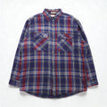 90s USA Vintage Flannel Shirt FIELDMASTER ヘビー フランネルシャツ XL チェック 胸ポケット USA製 90年代