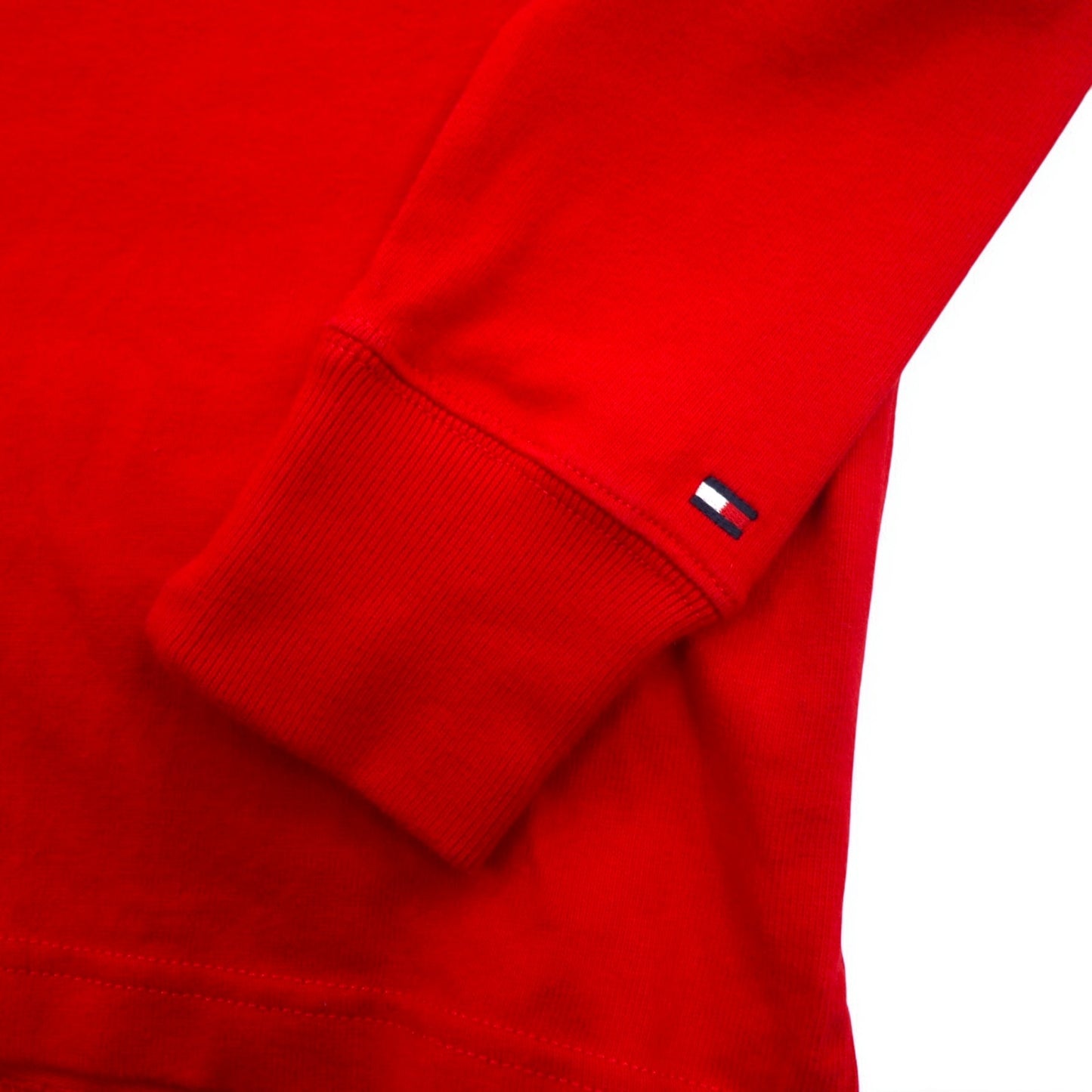 TOMMY HILFIGER ラガーシャツ M レッド コットン ロゴ刺繍 MW0MW06611