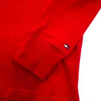 TOMMY HILFIGER ラガーシャツ M レッド コットン ロゴ刺繍 MW0MW06611