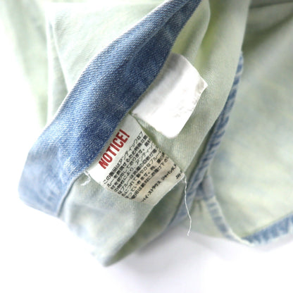 Levi's 90s Ice Wash Denim Shirt, Large, Blue, Cotton, Orange Tab