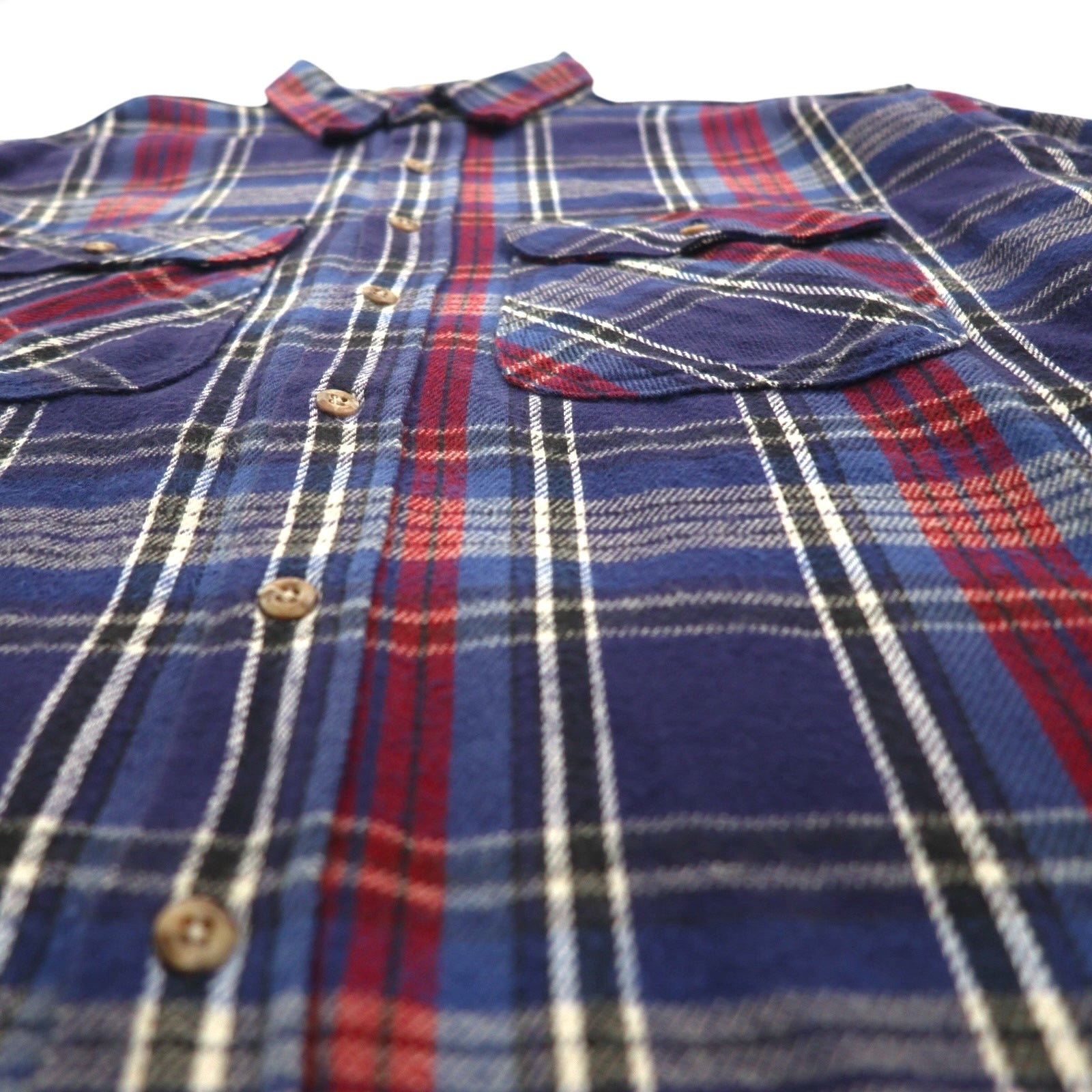 90s USA Vintage Flannel Shirt FIELDMASTER ヘビー フランネルシャツ XL チェック 胸ポケット USA製 90年代