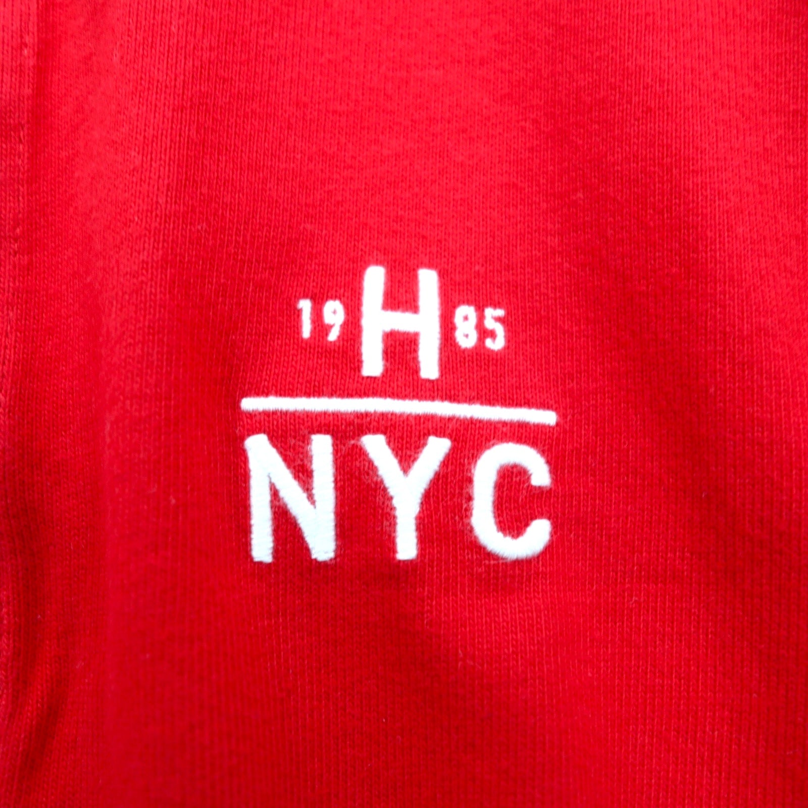 TOMMY HILFIGER ラガーシャツ M レッド コットン ロゴ刺繍 MW0MW06611