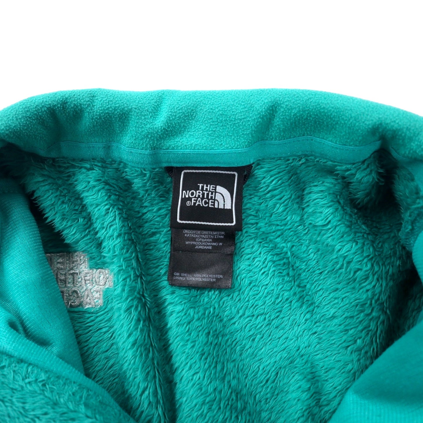 THE NORTH FACE シェルパ フリースジャケット XS グリーン ポリエステル ロゴ刺繍