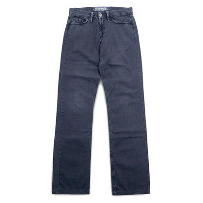 NAPAPIJRI ルーマニア製 ブラック デニムパンツ M グレー ストレート N0YUNUH89