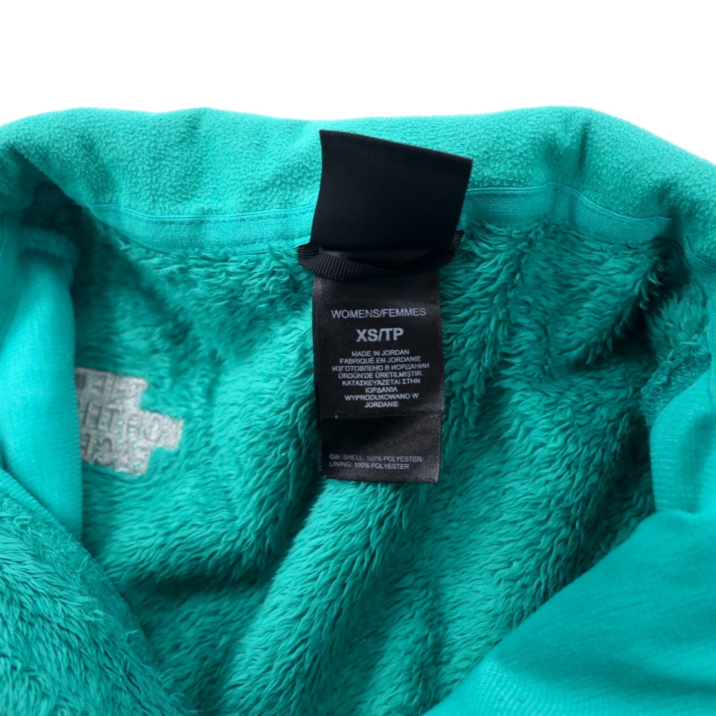 THE NORTH FACE シェルパ フリースジャケット XS グリーン ポリエステル ロゴ刺繍