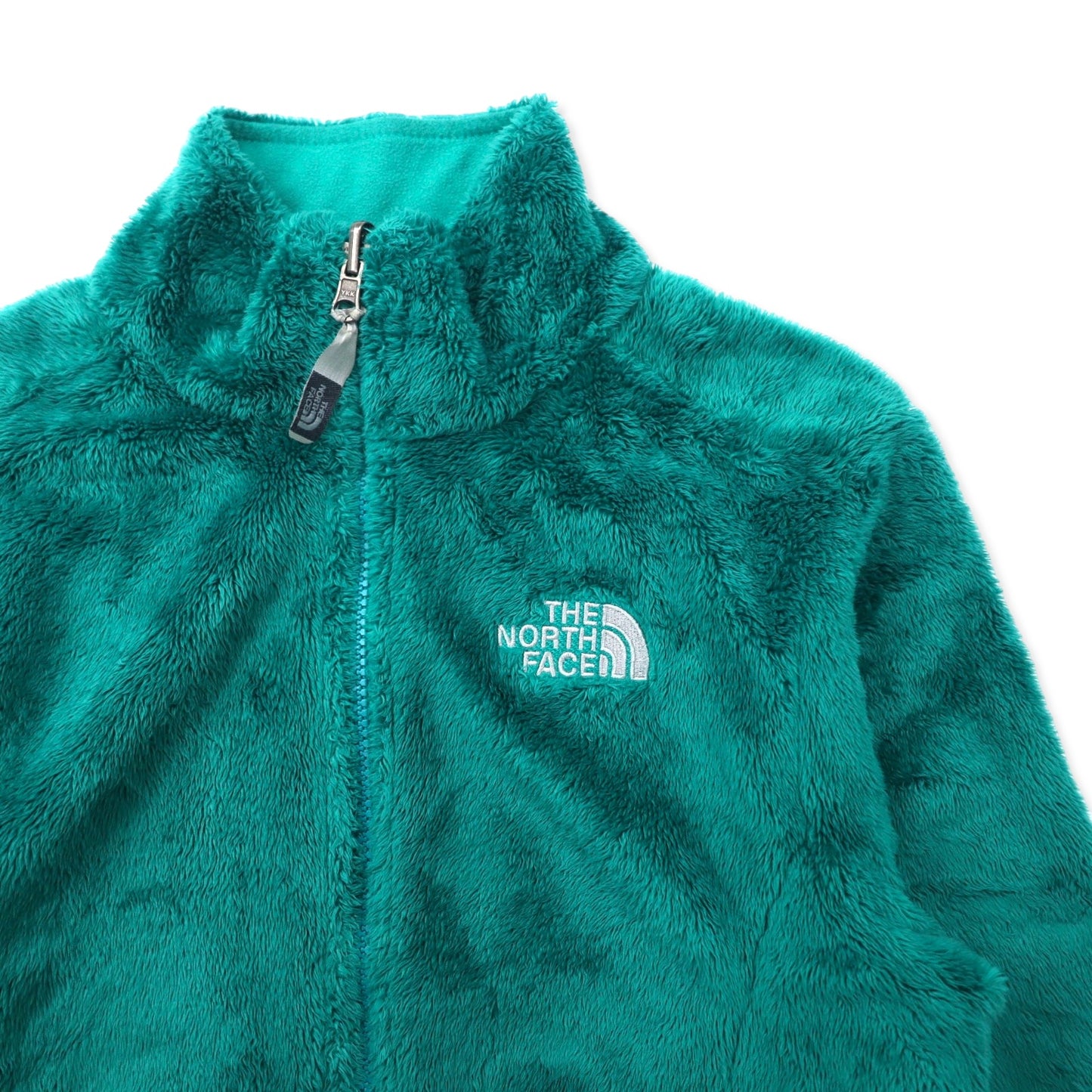 THE NORTH FACE シェルパ フリースジャケット XS グリーン ポリエステル ロゴ刺繍