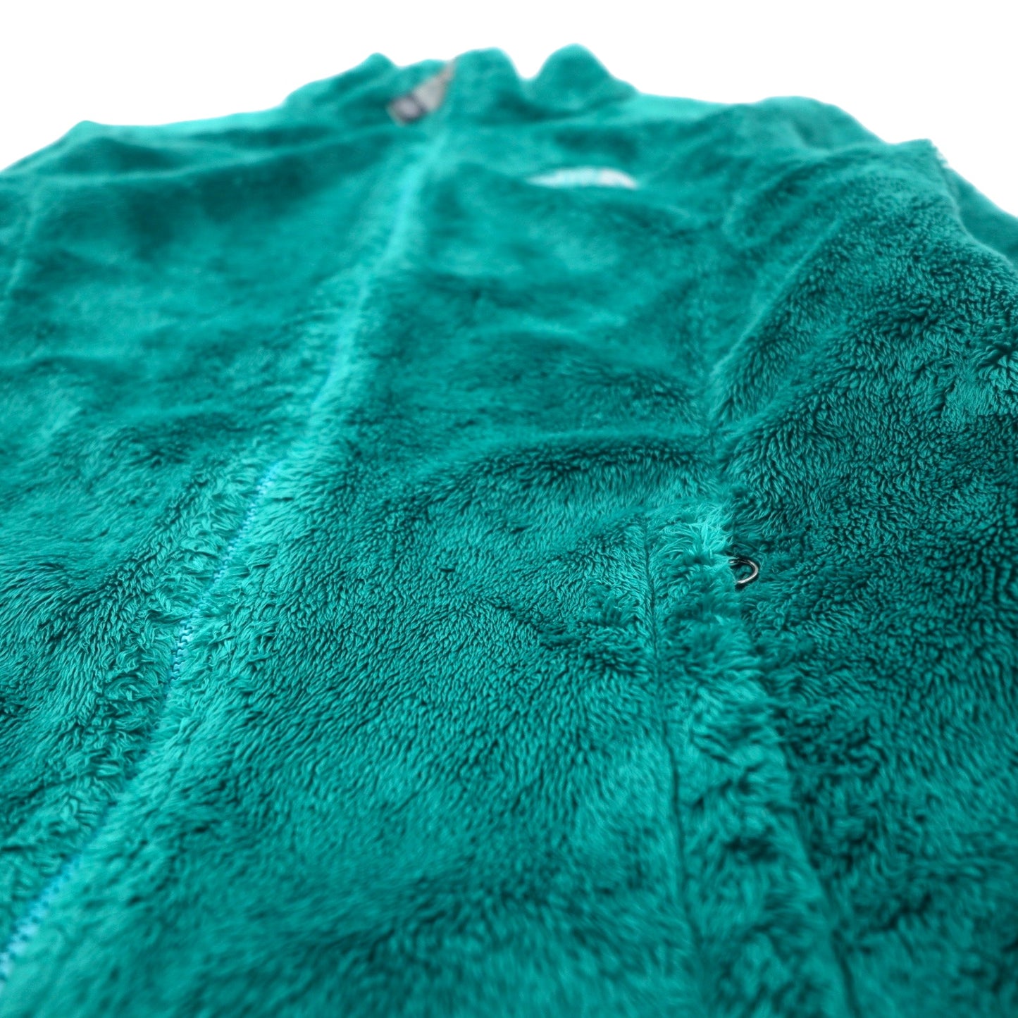 THE NORTH FACE シェルパ フリースジャケット XS グリーン ポリエステル ロゴ刺繍