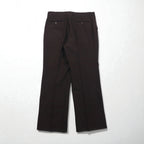 LANVIN Double-Breasted Peak Lapel Suit and Blazer Set, Size L, Dark Brown Wool with Metal Buttons, Wide Fit