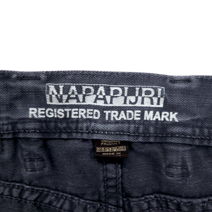 NAPAPIJRI ルーマニア製 ブラック デニムパンツ M グレー ストレート N0YUNUH89