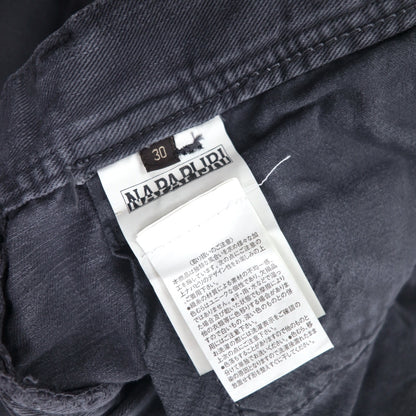 NAPAPIJRI ルーマニア製 ブラック デニムパンツ M グレー ストレート N0YUNUH89