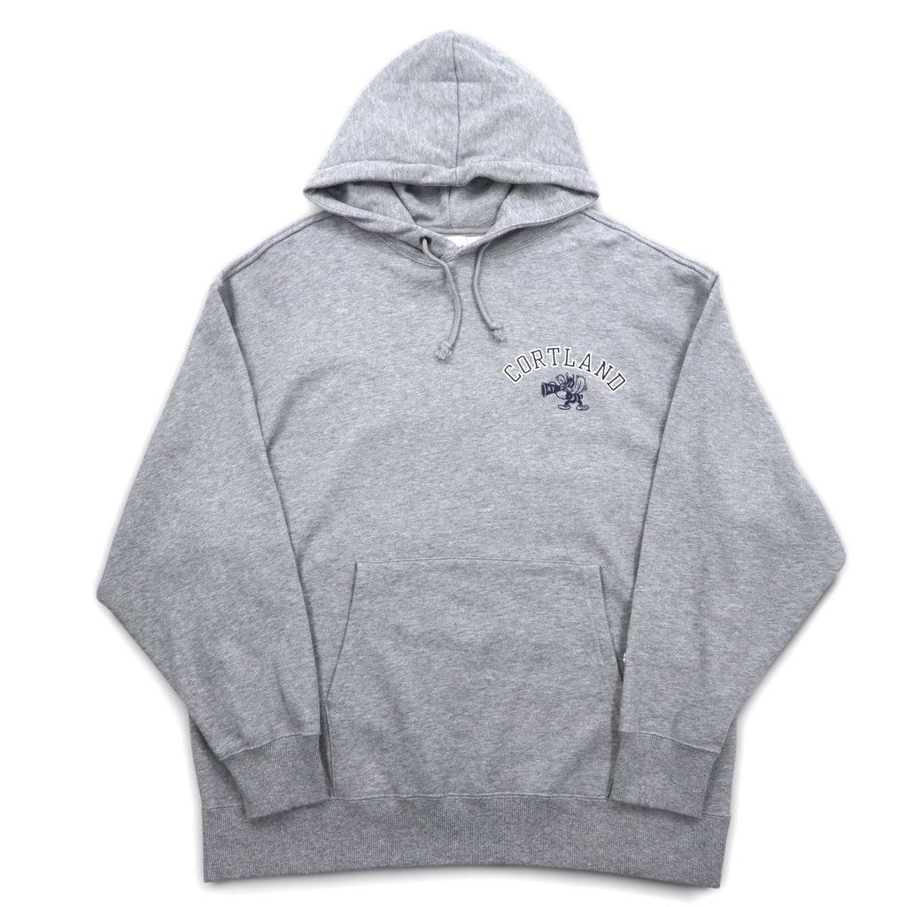 Champion Pullover Hoodie XL Grey Cotton Back Print CORTLAND C8-U112