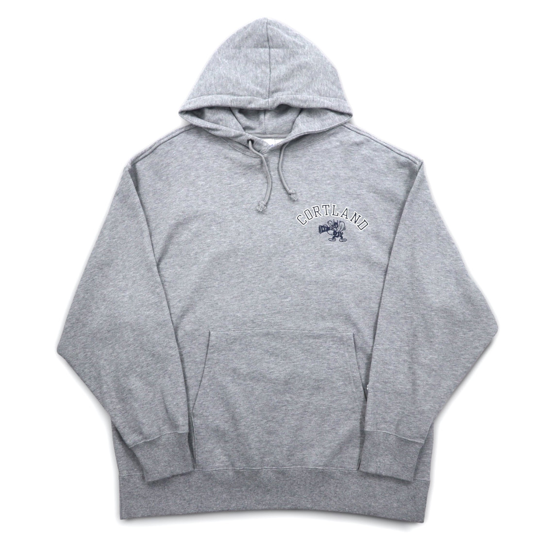 Champion Pullover Hoodie XL Grey Cotton Back Print CORTLAND C8-U112