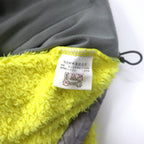 THE NORTH FACE Denali Hoodie Sherpa Fleece M Yellow Polyester Logo Embroidery NAW45003