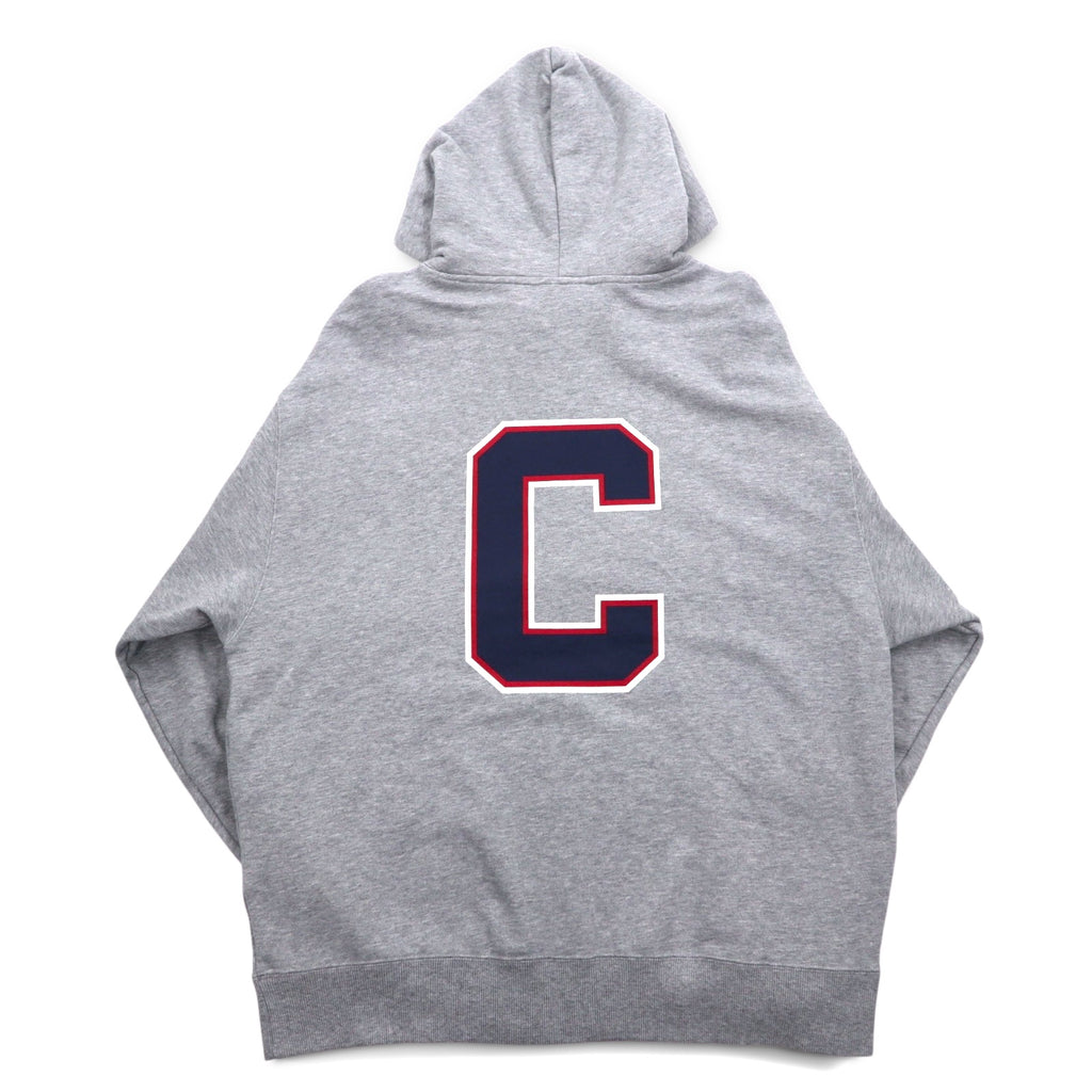 Champion Pullover Hoodie XL Grey Cotton Back Print CORTLAND C8-U112