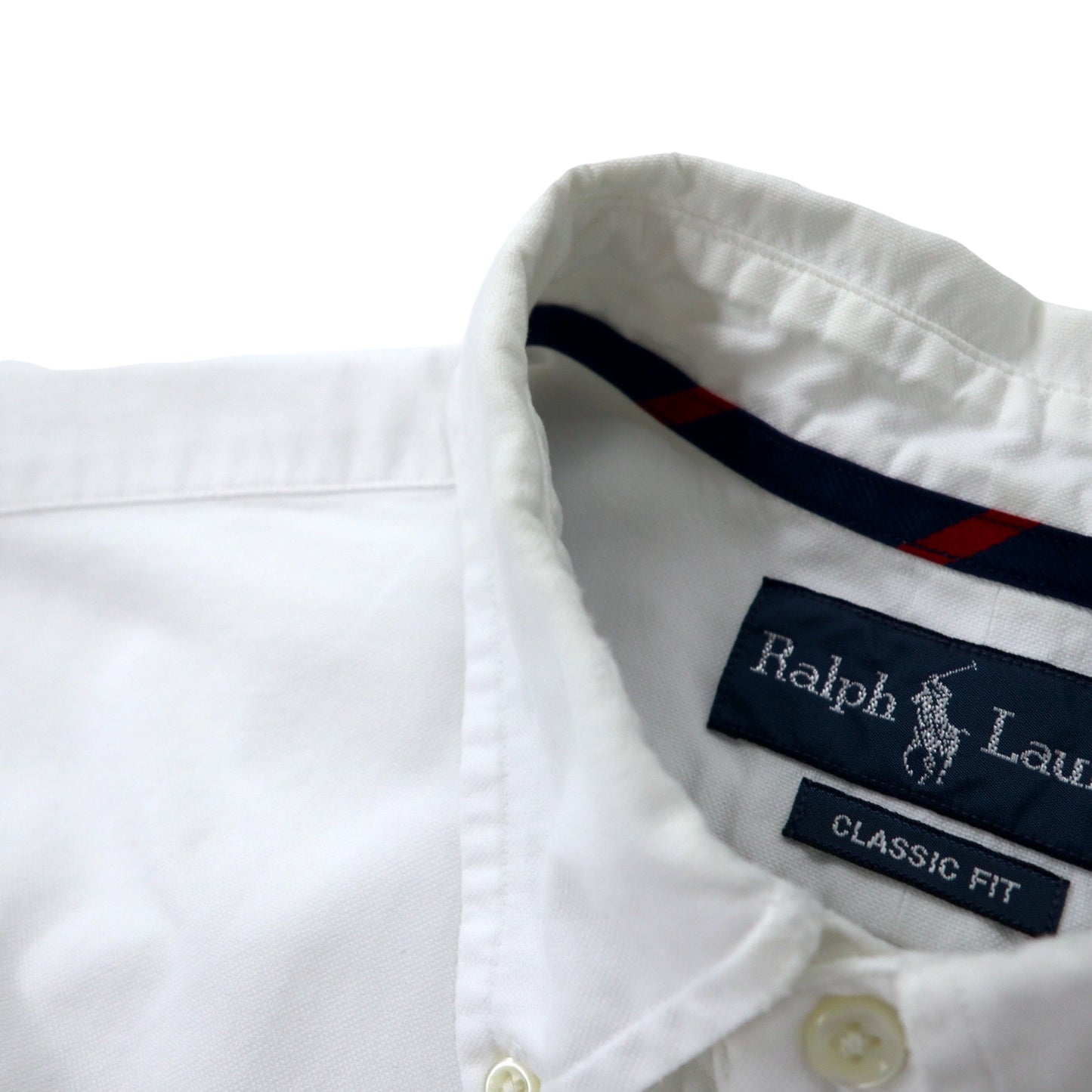 Ralph Lauren クラシックフィット オックスフォード ボタンダウンシャツ M ホワイト コットン スモールポニー刺繍