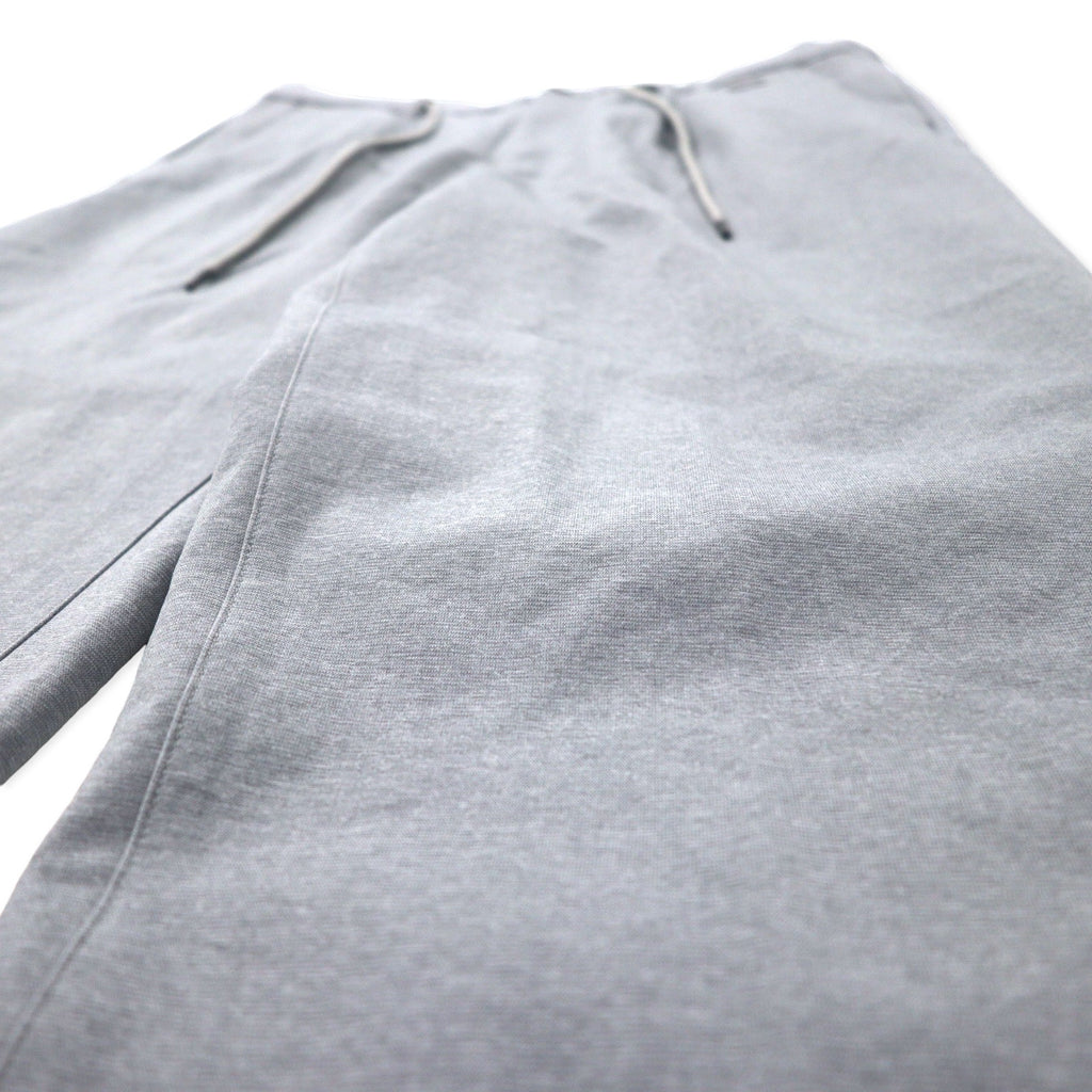 LACOSTE ストレッチ ストレート トラウザーズ イージーパンツ 46 グレー ポリエステル RELAXED FIT HH073EL