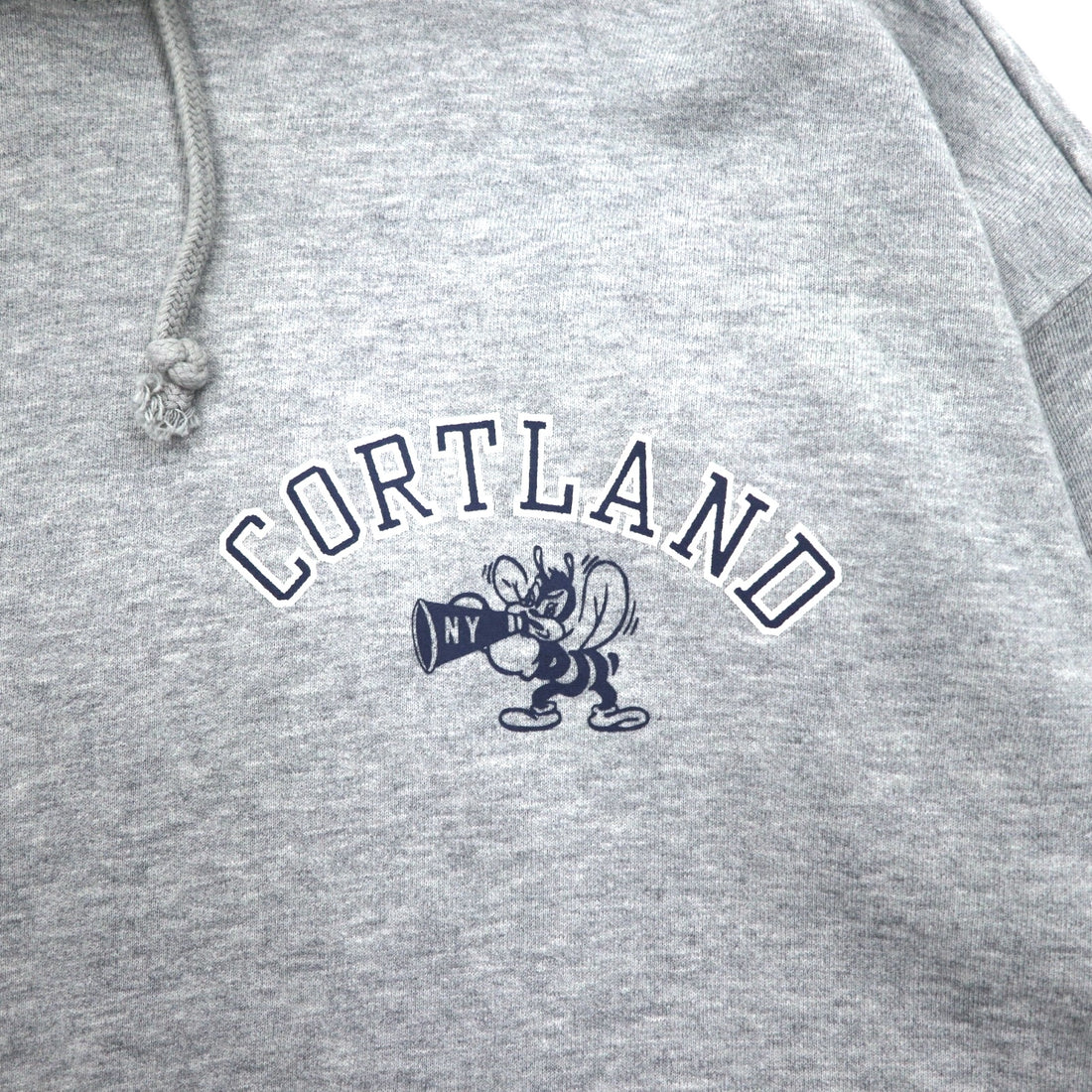 Champion Pullover Hoodie XL Grey Cotton Back Print CORTLAND C8-U112