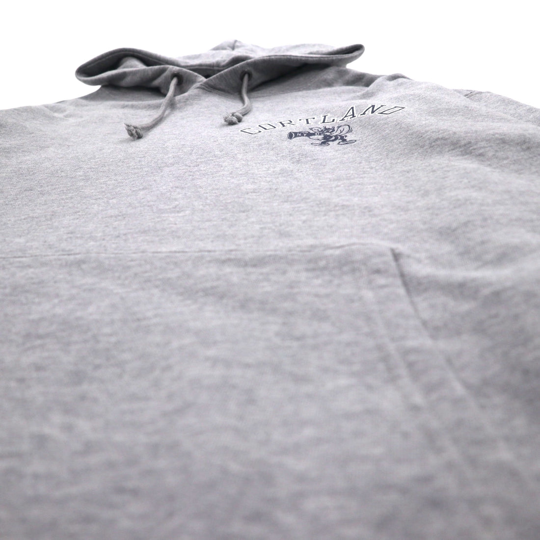 Champion Pullover Hoodie XL Grey Cotton Back Print CORTLAND C8-U112